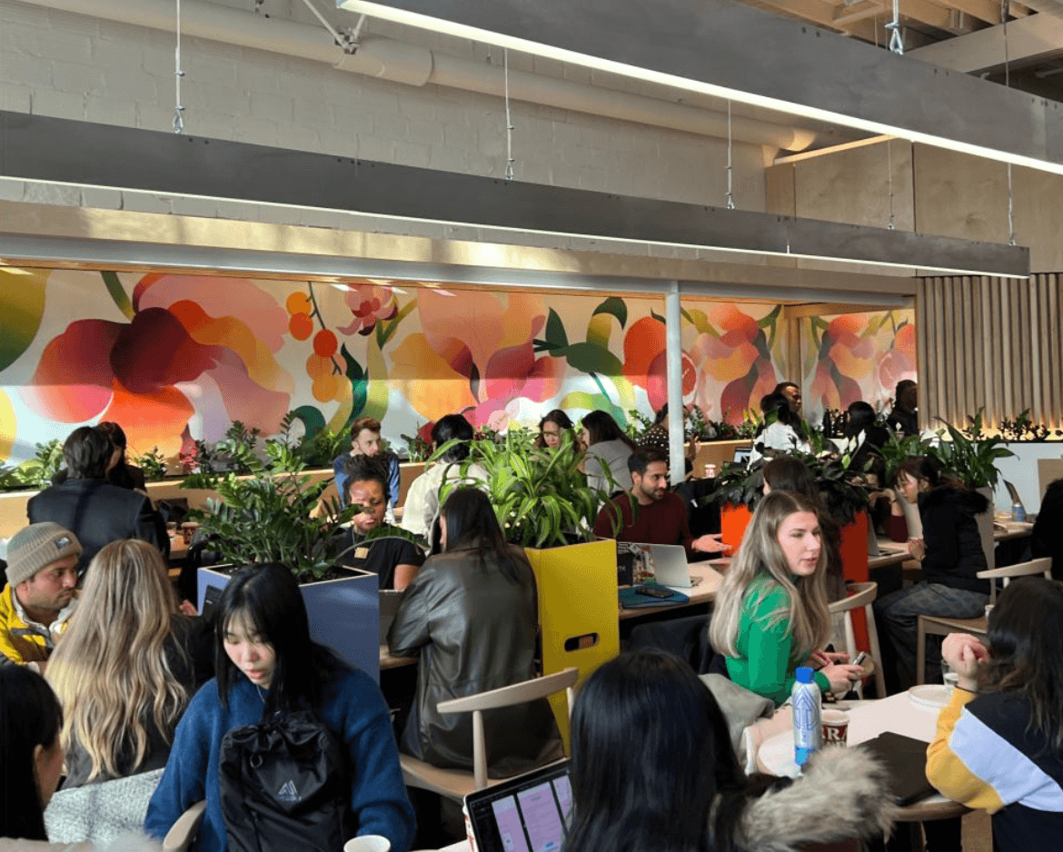 Designers gathered for an Adobe Creative mentoring event