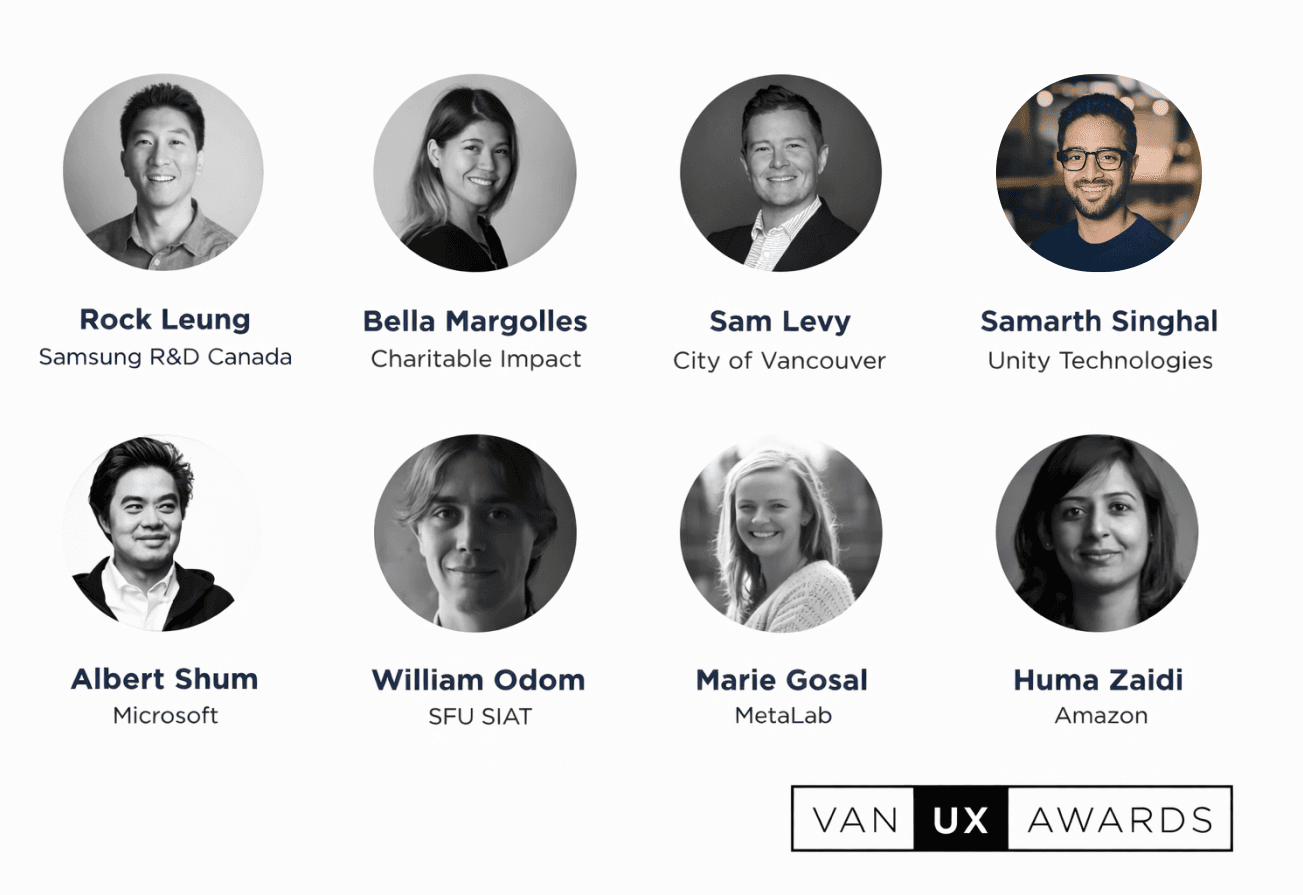 Panelists for the Van UX Awards